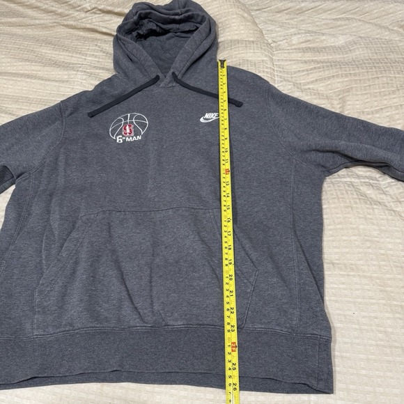 Nike Stanford University Cardinals 6th Man Hoodie Gray Basketball Size Large - Picture 7 of 11